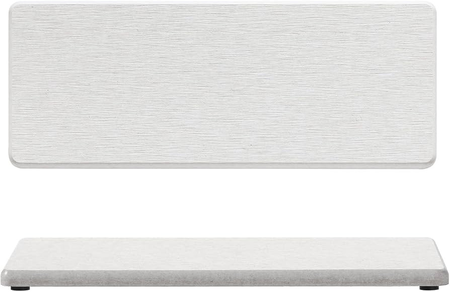 2PCS Bathroom Sink Vanity Trays, Water Absorbing Diatomite Stone Quick Drying Mat for Kitchen Cou... | Amazon (US)