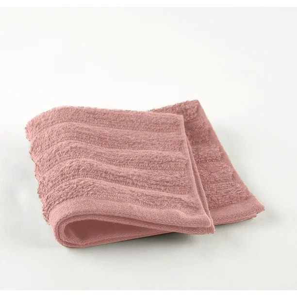 Mainstays Performance Textured Washcloth Dusty Rose - Walmart.com | Walmart (US)