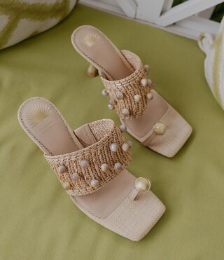 Antonio Melani x Style by Simkins Hudson Woven Raffia Toe Thong Mule Sandals | Dillard's | Dillard's