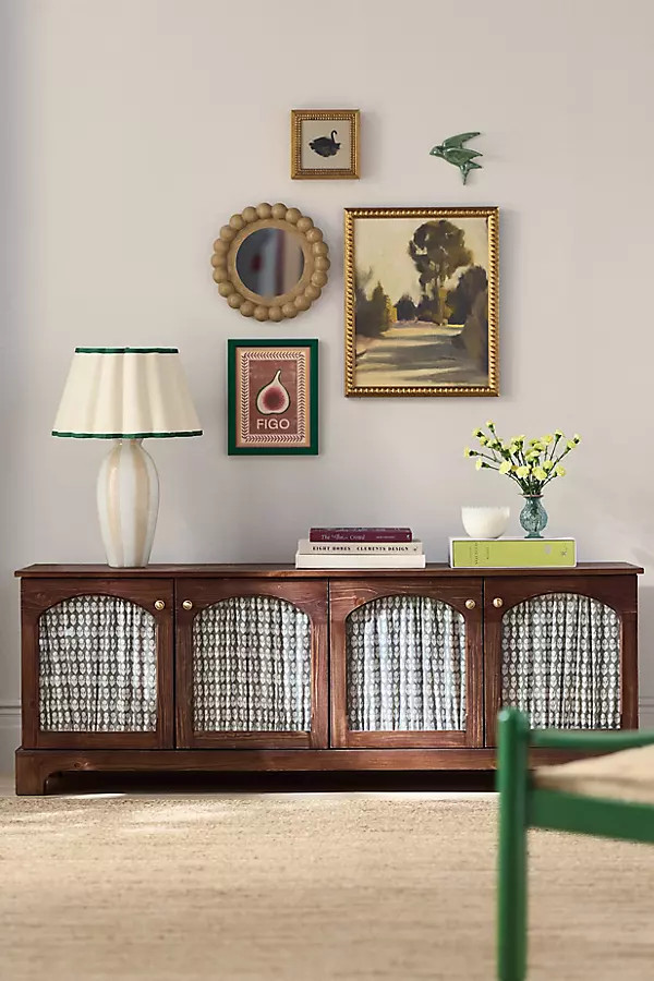 Whitney 68" Curtain Media Console | Anthropologie (US)