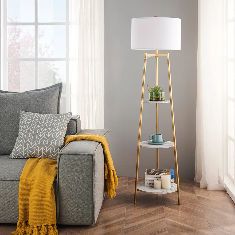 Mercer41 Snowhill 59" Column Floor Lamp & Reviews | Wayfair | Wayfair North America