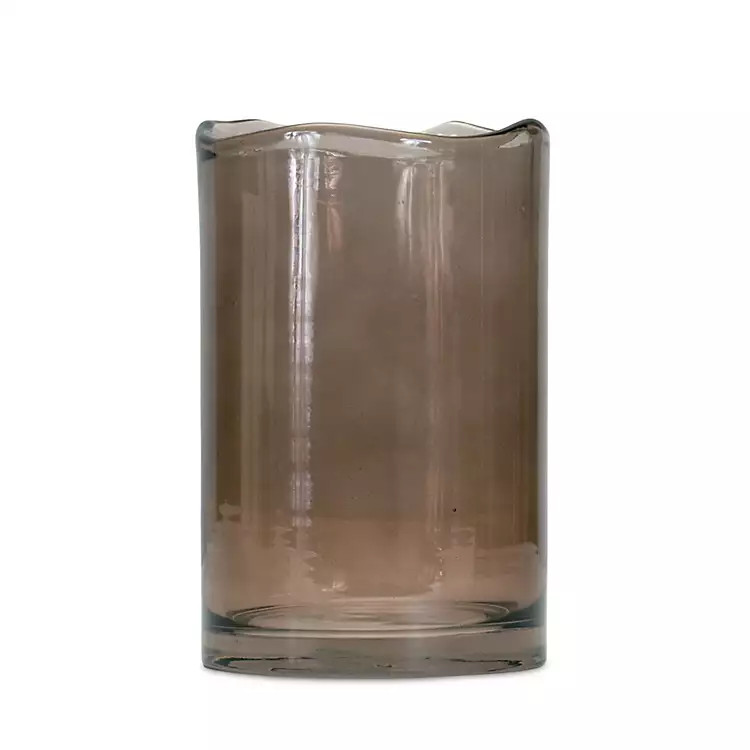 Brown Wavy Glass Vase, 8 in. | Kirkland's Home