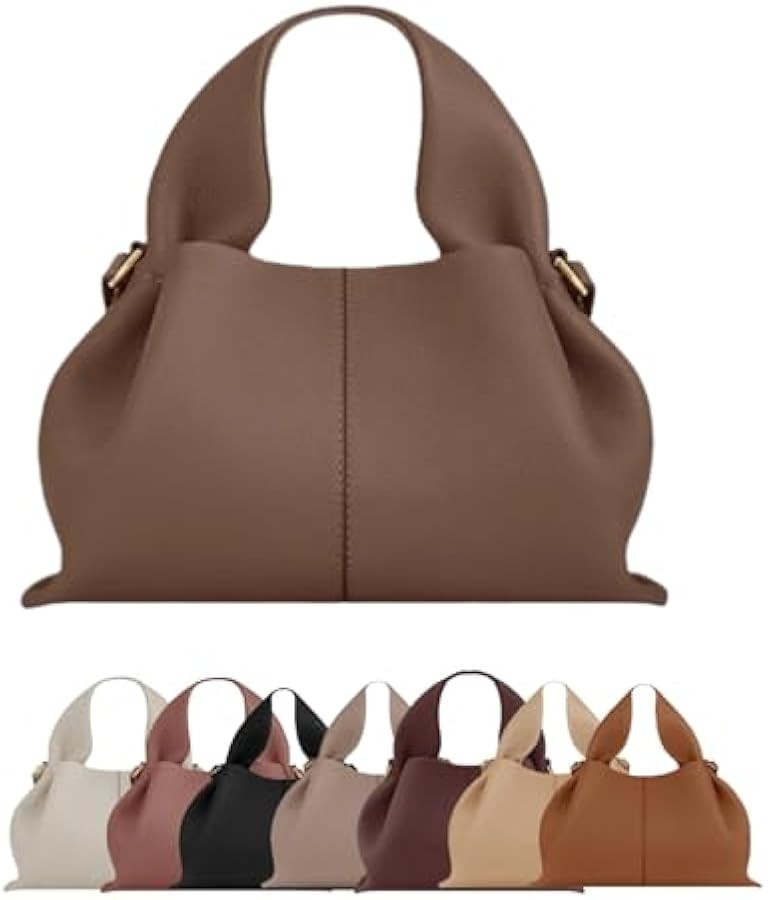 Dumpling Crossbody Bag Damen – Kleine Umhängetasche aus PU Leder mit abnehmbarem Schultergurt,... | Amazon (DE)
