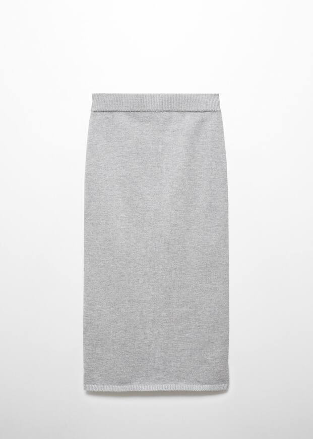 Ribbed midi skirt | MANGO (US)