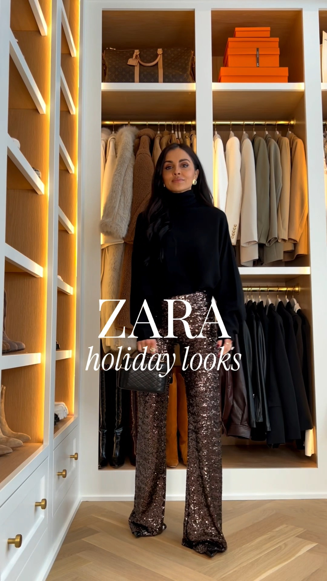 Zara New Year’s Eve holiday party looks
Wearing an XS in everything 
Zara sequin pants come in 2 colors!
Amazon tights wearing an XS



#LTKFindsUnder50 #LTKFindsUnder100 #LTKHoliday