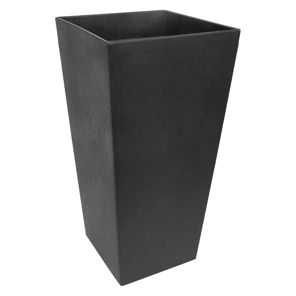 Tierra Verde 14" x 28" Sonata Rectangle Planter In Slate, Made from Rubber materials | Wayfair North America