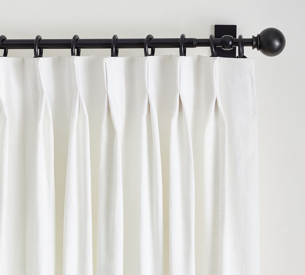 Emery Linen Pinch Pleat Curtain | Pottery Barn (US)