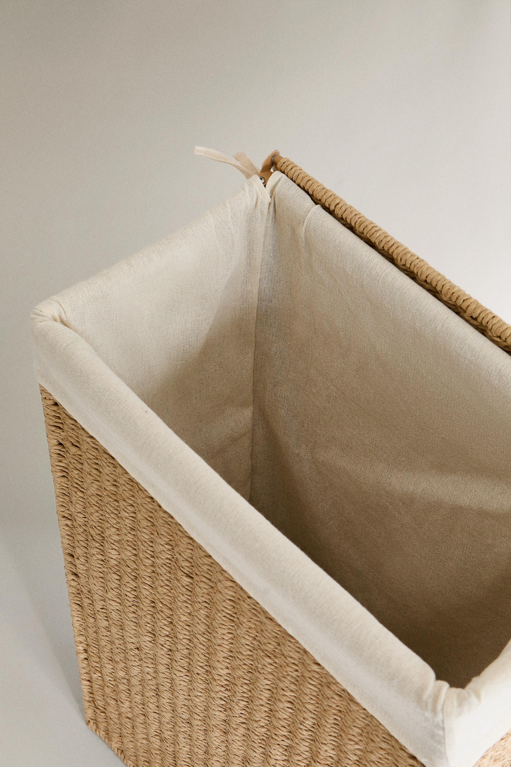 FABRIC-LINED LAUNDRY HAMPER | Zara US