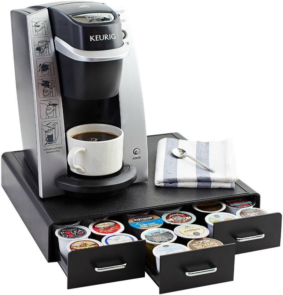 Amazon Basics Coffee Pod Storage Drawer for K-Cup Pods, 36 Pod Capacity, Black | Amazon (US)