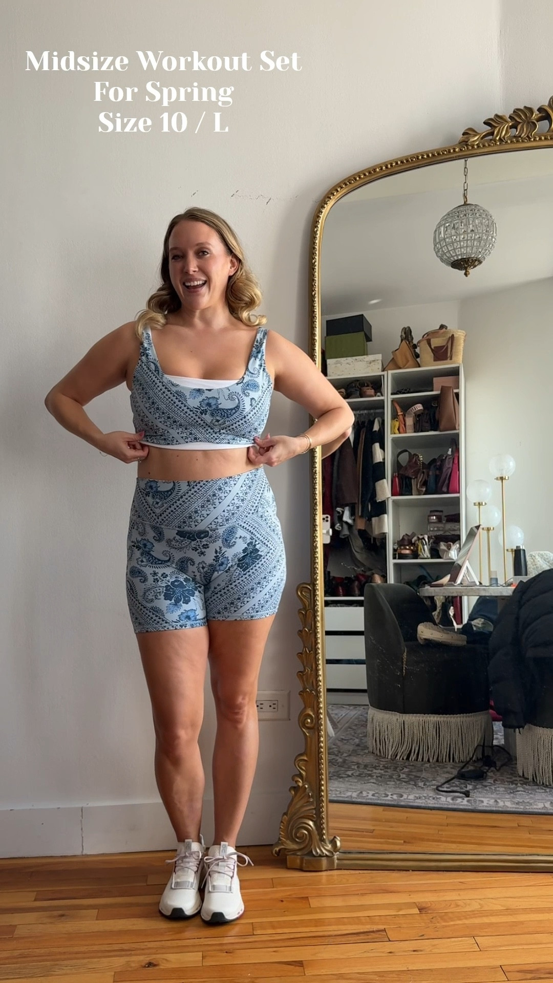 Obsessed with this patterned workout set for spring & summer! @abercrombie 

#LTKmorningroutine #LTKfitnessgoals #LTKootd