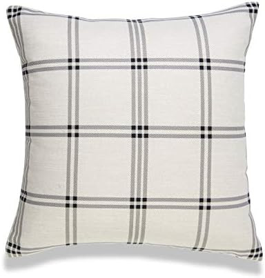 Modern Boho Pillow Cover, Gray, Plaid, 20" x20" | Amazon (US)