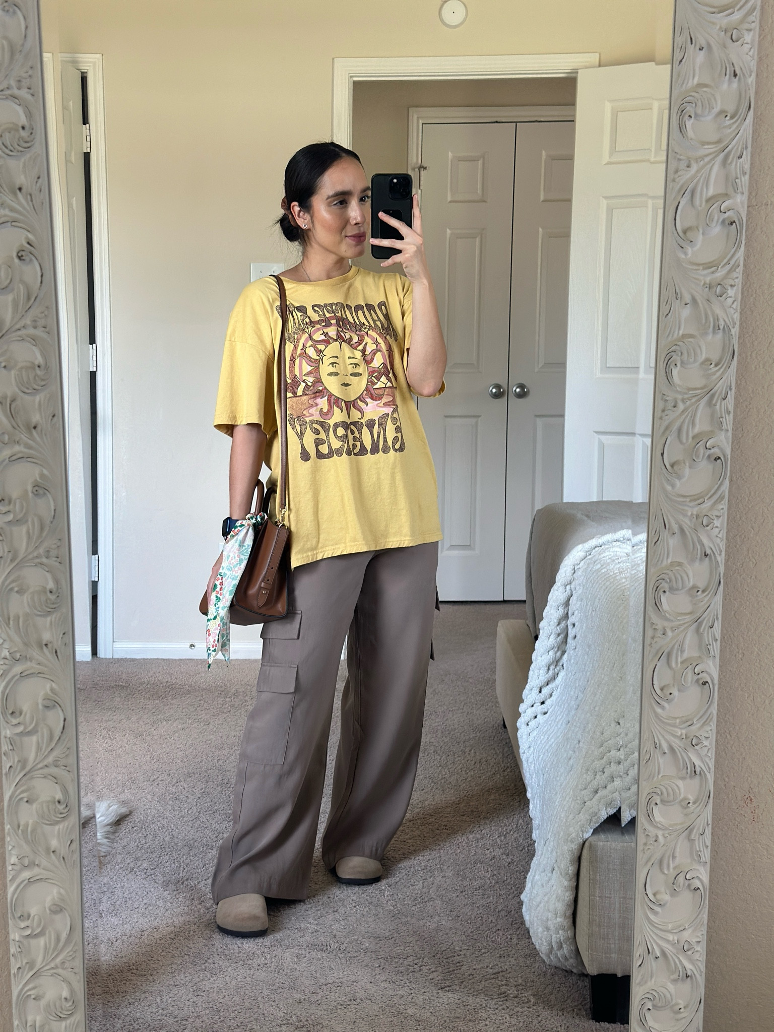 Casual Cargo pants

Size Small in pant
Large in shirt

Oversized tee outfit
Over size shirt fashion
Casual look
Everyday outfit
Easy outfit
Transition to Fall fashion 
Effortless casual style
Street style
Mom outfit of the day
Outfit ideas for moms
Petite friendly


#LTKStyleTip #LTKFindsUnder50 #LTKSeasonal