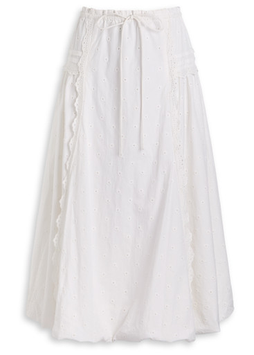 Agatha embroidered cotton midi skirt | Harvey Nichols