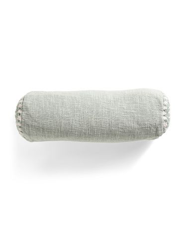 21x8 Crochet Cotton Bolster Pillow | TJ Maxx