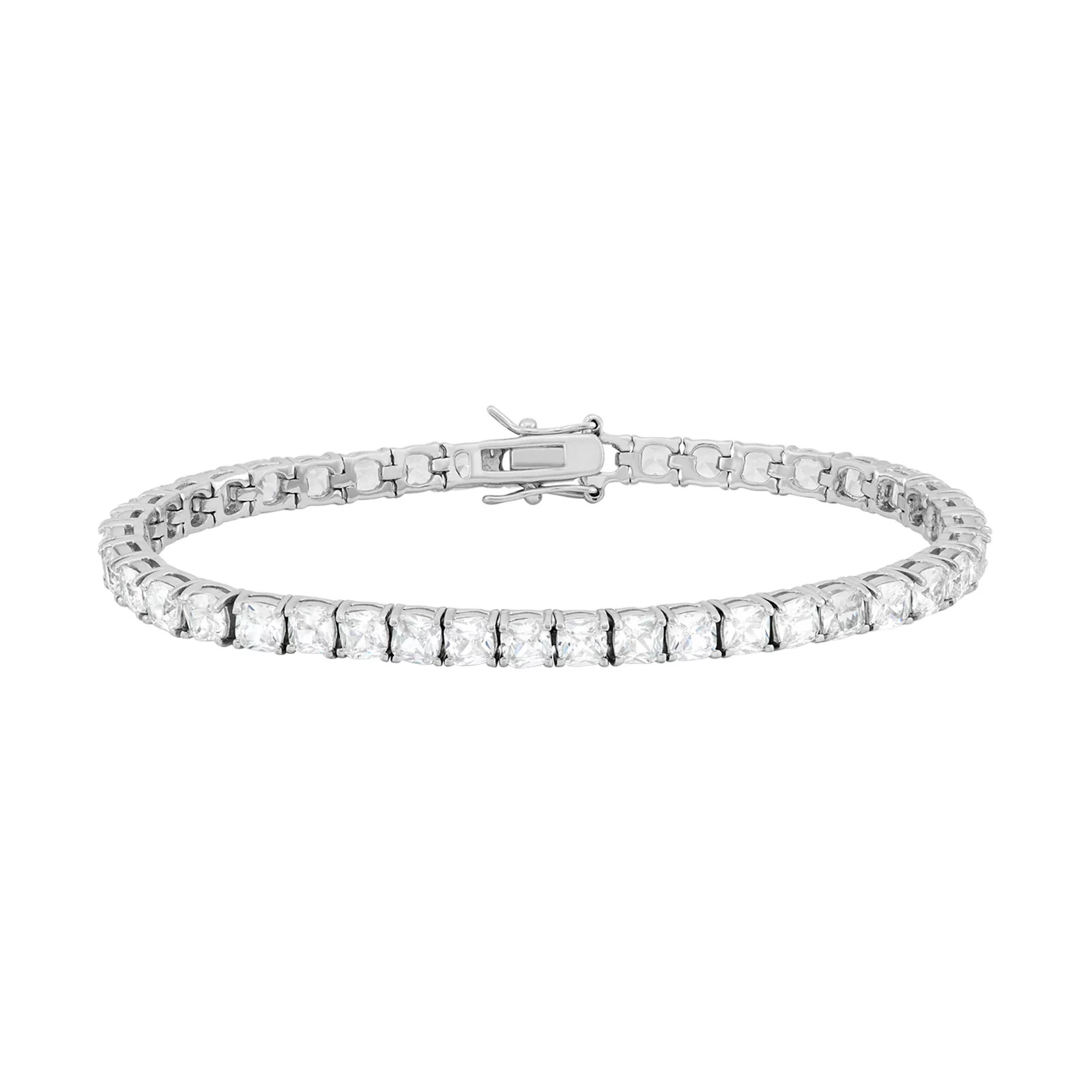 Designs by Gioelli Sterling Silver Lab-Created White Sapphire Tennis Bracelet, Women's, Size: 7.25 | Kohl's