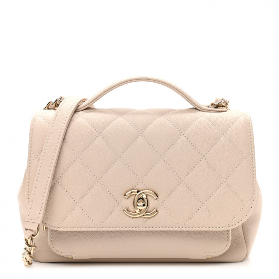 CHANEL Caviar Quilted Medium Business Affinity Flap Beige | FASHIONPHILE | Fashionphile