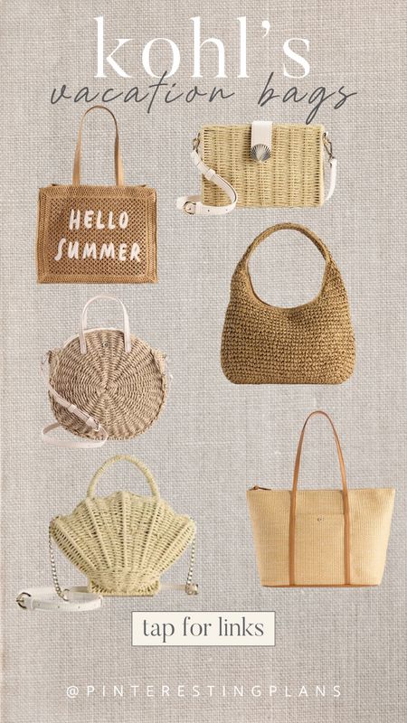 Kohls straw bags
Vacation bags
Resort
Spring
Summer