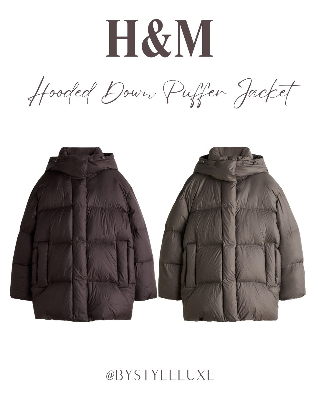 Th bestselling @hm puffer jackets are back in stock and this year they have a taupe and chocolate brown colourway! Love how light these are but the down filling makes them extra warm and perfect for cosy winters 

#wintercoat #hm #pufferjacket

#LTKautumn #LTKstyletip #LTKwinter