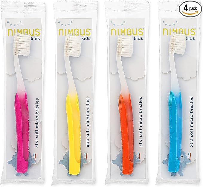 NIMBUS NIMBY Kid's Extra Soft Toothbrushes for Sensitive Teeth and Receding Gums, Periodontist De... | Amazon (US)