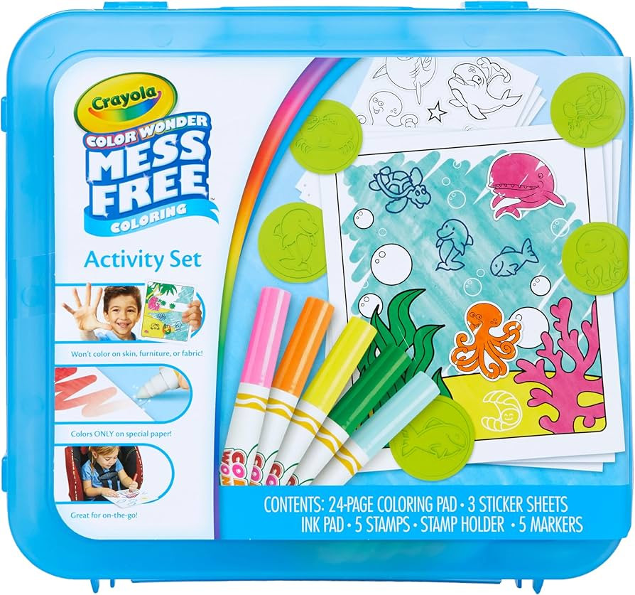 Crayola Color Wonder Mess Free Coloring Activity Set (30+ Pcs), Holiday & Christmas Gift for Todd... | Amazon (US)