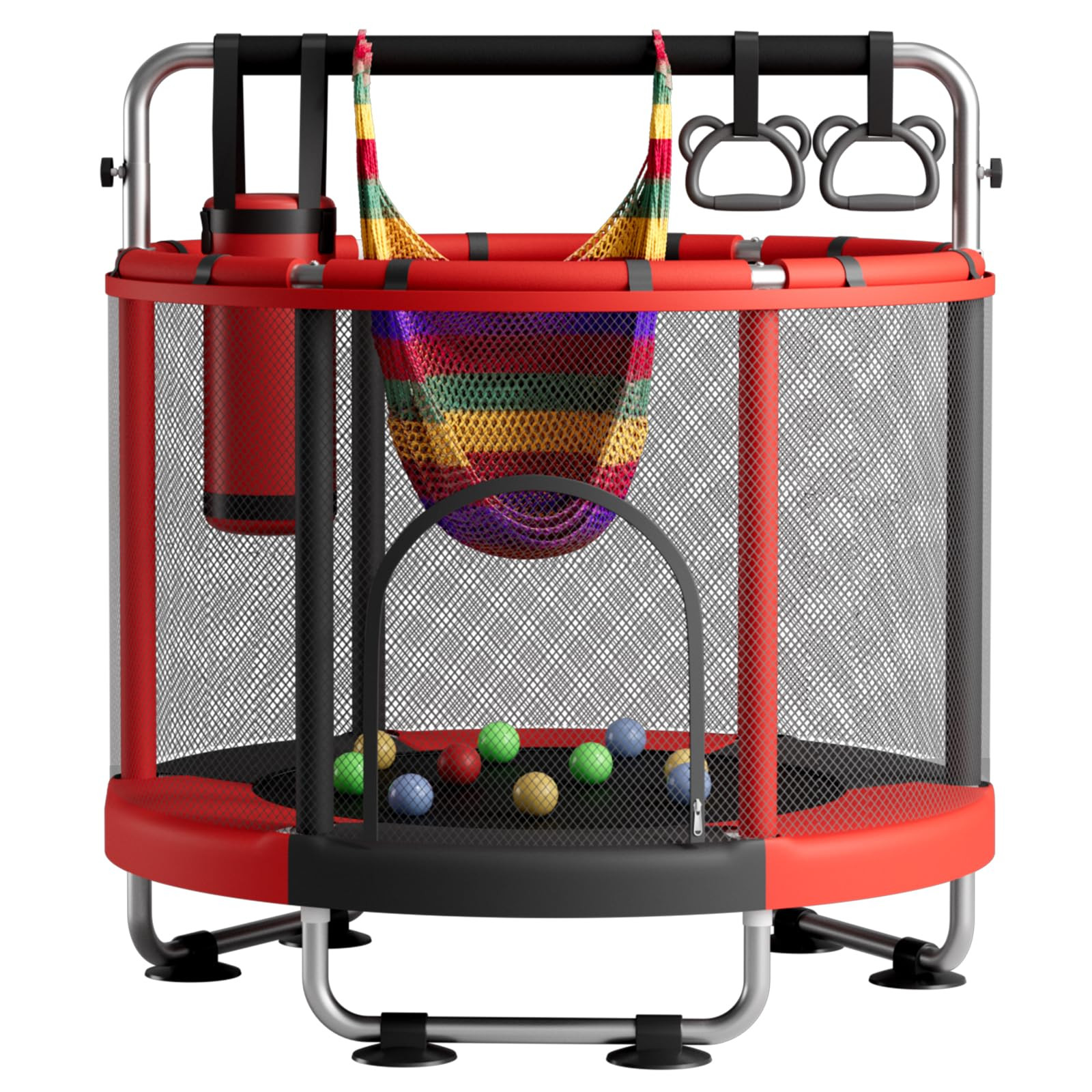 Trampolín de 55 pulgadas para niños con recinto, capacidad de 440 libras, trampolín para niño... | Amazon (US)