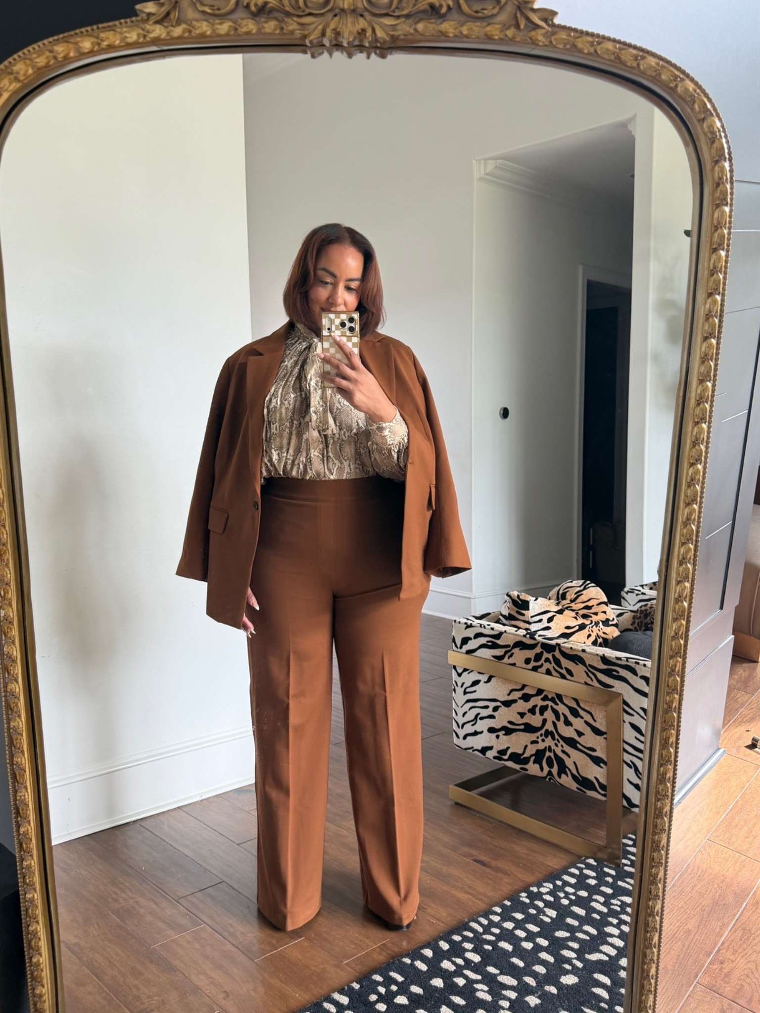 The best fitting suit from @Spanx wearing a 1X in the blazer and Pants. Use my code to save 15% off  #ad

#LTKMidsize #LTKPlusSize #LTKWorkwear