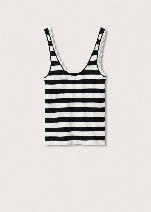 Ribbed knit top | MANGO (US)