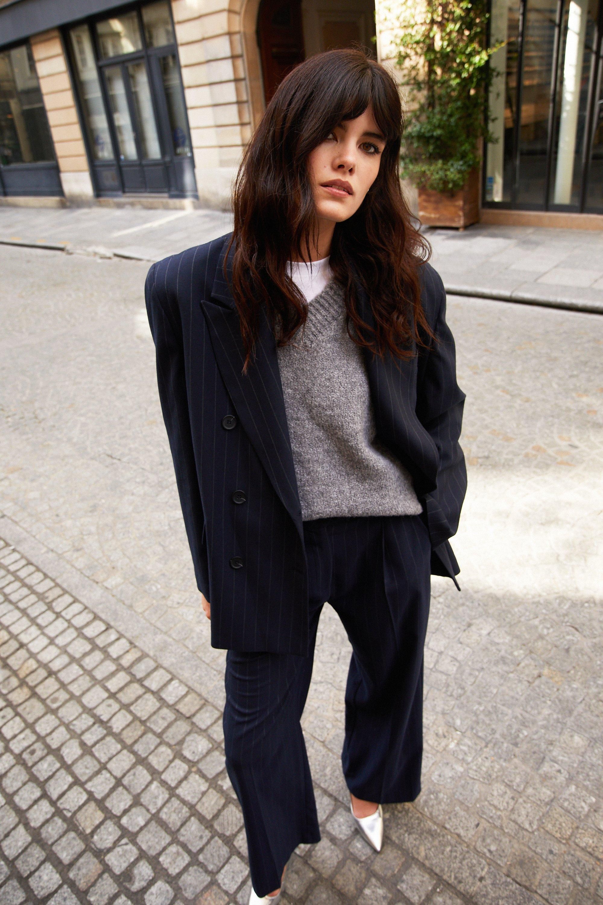 Jackets & Coats | Pinstripe Tailored Double Breasted Blazer | Warehouse | Warehouse UK & IE