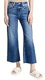 PAIGE Women's Anessa Raw Cuff Jeans, Rock Show Distressed, Blue, 25 | Amazon (US)