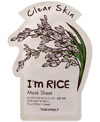 TONYMOLY I'm Rice Sheet Mask - (Clear Skin) & Reviews - Skin Care - Beauty - Macy's | Macys (US)