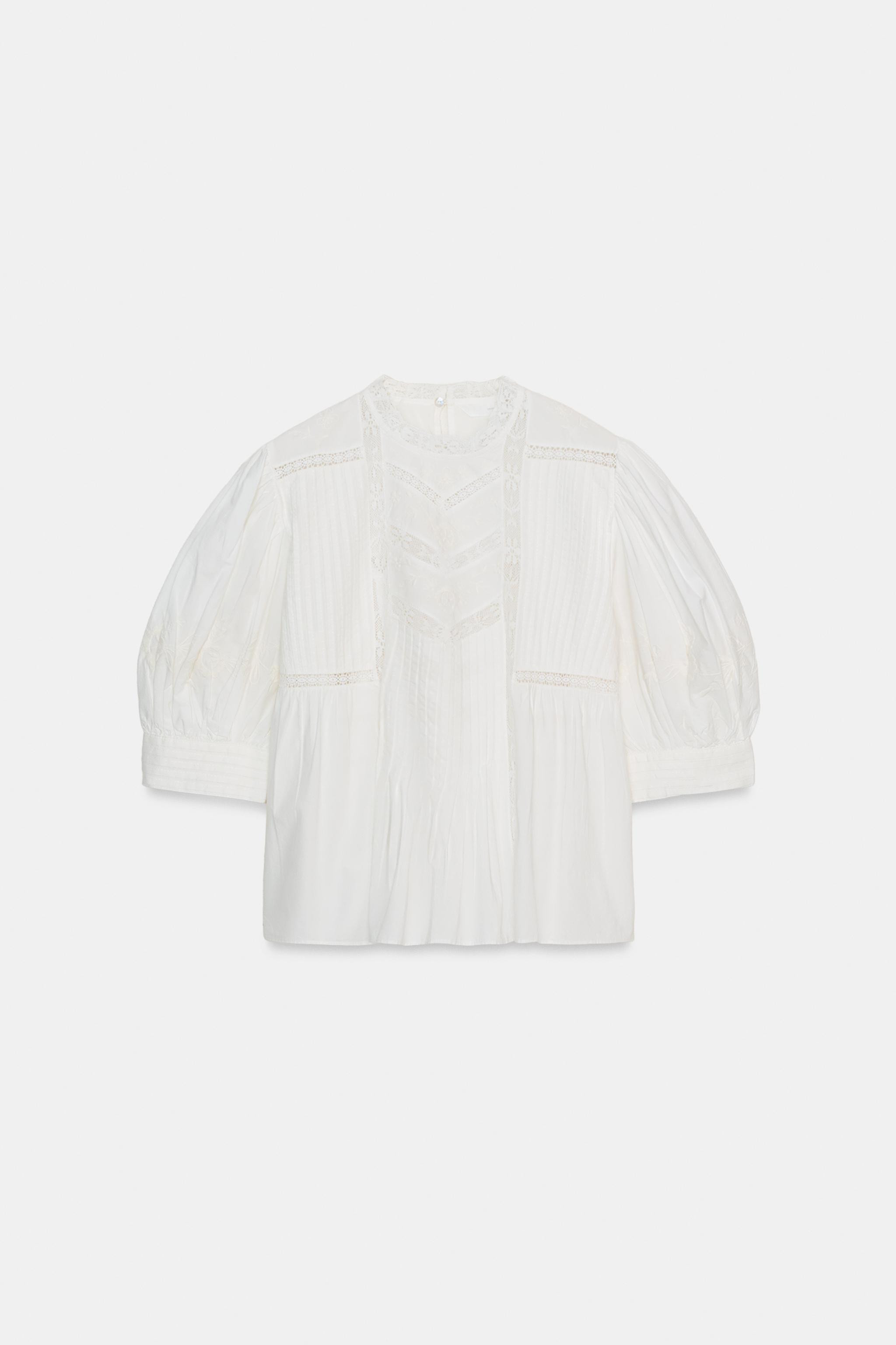 EMBROIDERED SHIRT ZW COLLECTION | Zara US