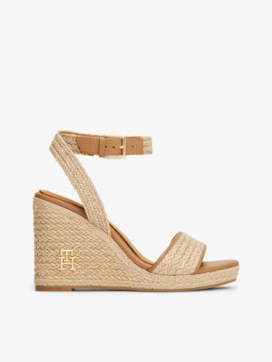 TH Logo Rope High Wedge Sandal | Tommy Hilfiger | Tommy Hilfiger (US)