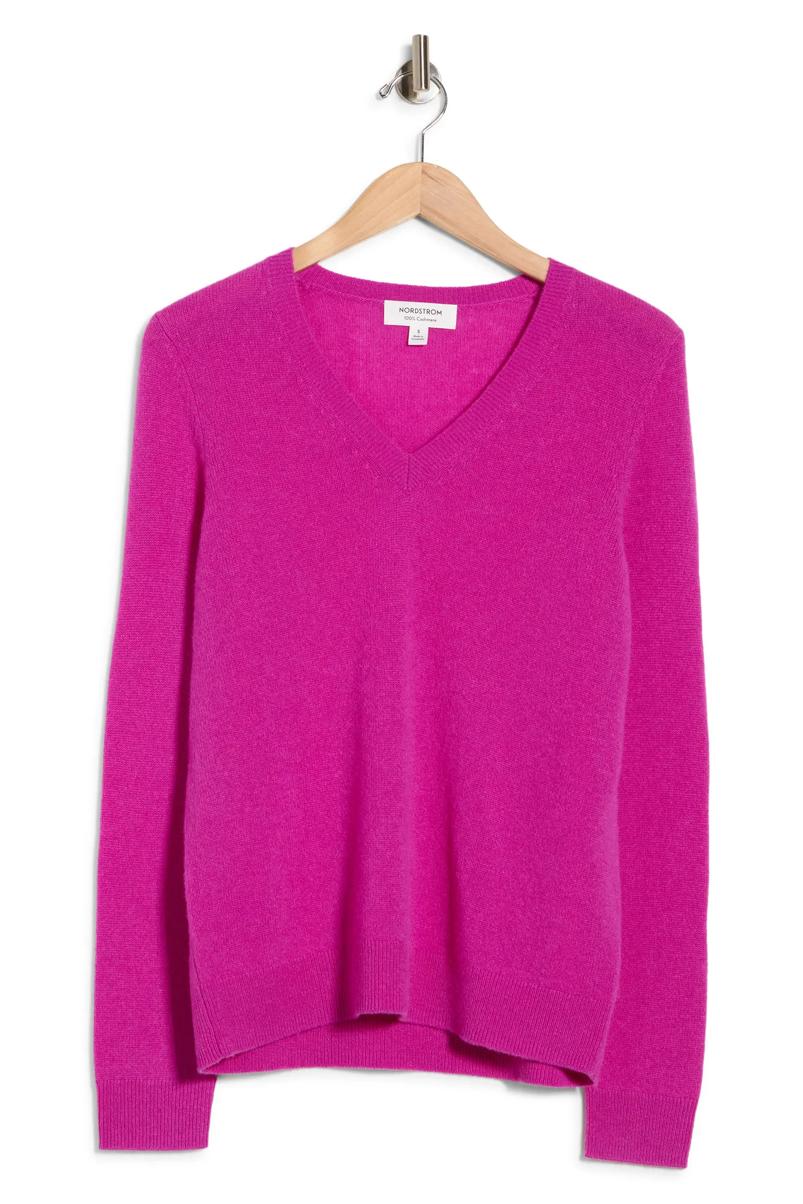 Nordstrom Cashmere V-Neck Sweater in Brown Medium Heather at Nordstrom Rack | Nordstrom Rack