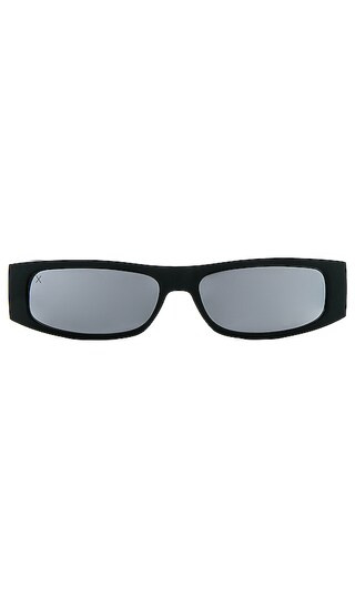 X Les Do Makeup Midnight in Matte Black & Grey With Silver Mirror Polarized | Revolve Clothing (Global)