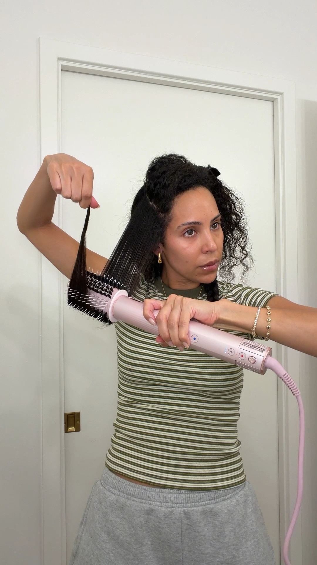 #ad On a mission to perfect my at-home blowout and the @SharkBeauty FlexStyle made this one so easy and fast. I have a LOT of hair and it definitely cut down my drying time and helped with frizz. I love how smooth and bouncy my hair came out and the best part is it doesn’t cause heat damage. Find the Shark FlexStyle at @Target 

#TargetPartner #SharkBeauty #TargetBeauty #TargetFinds #BeautyRoutine

@Shop.LTK #liketkit