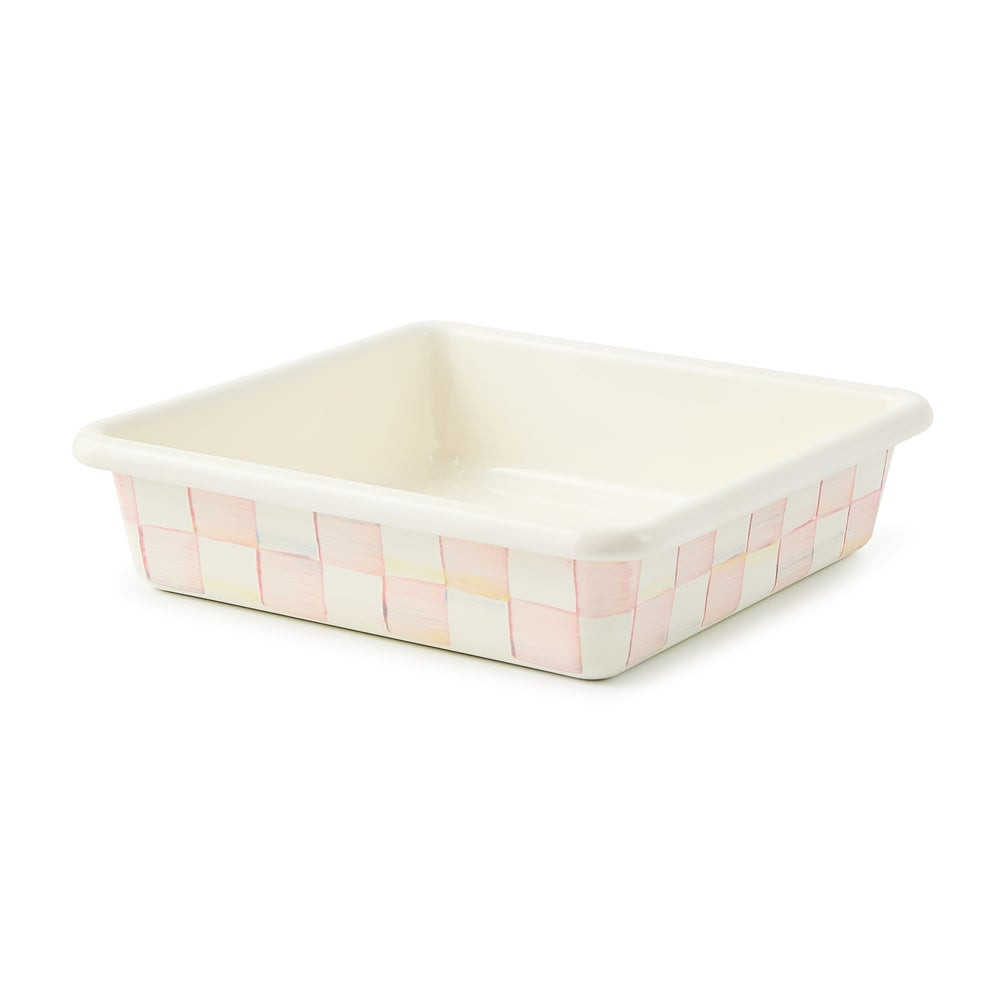 Rosy Check 8" Square Baking Pan | MacKenzie-Childs
