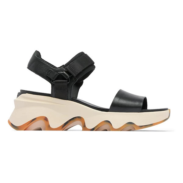 Women's SOREL Kinetic Impact Y-Strap Sandals 8 Black | Scheels Sports