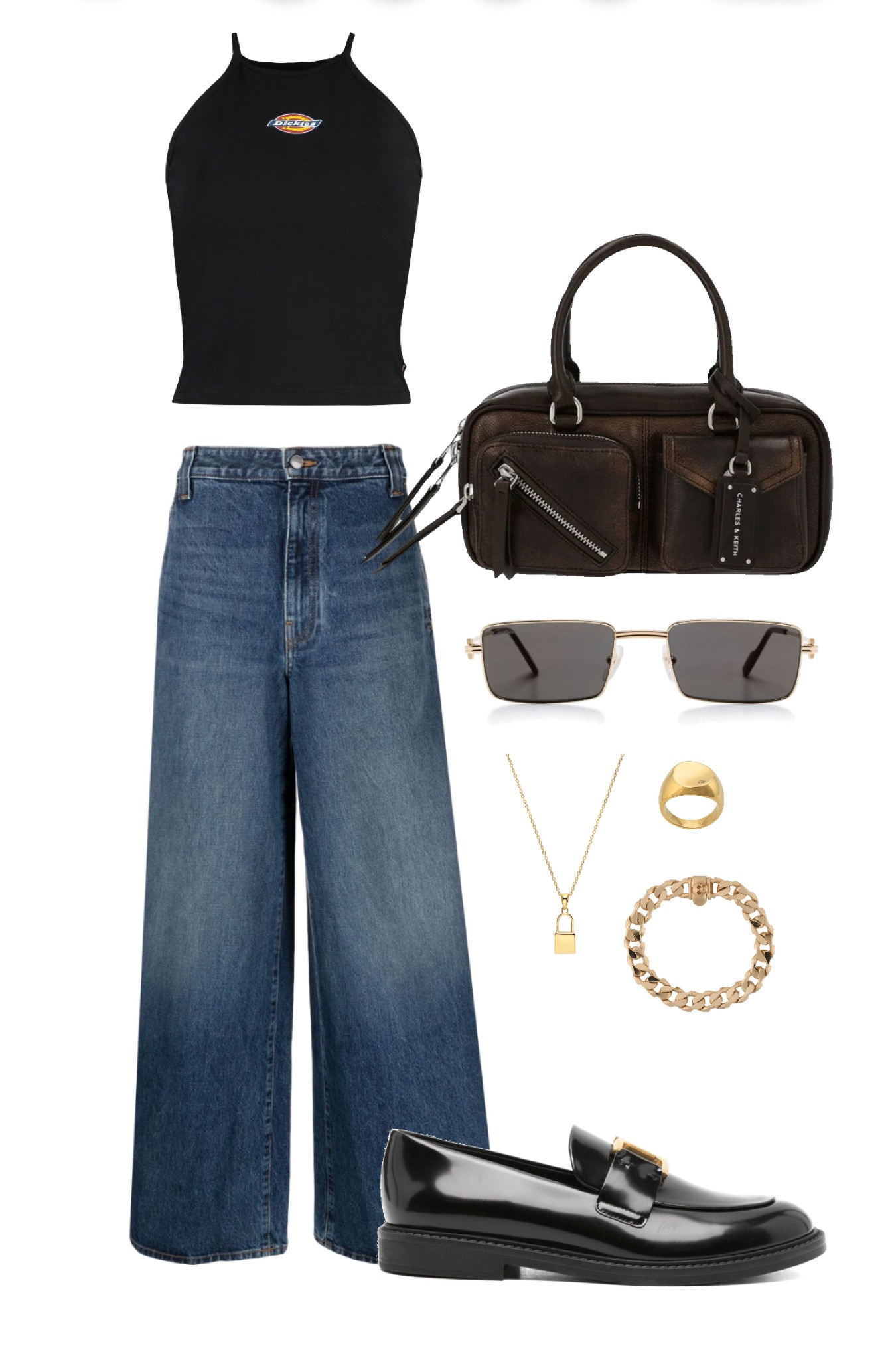 casual outfit of the day for all seasons! obsessed with this charles & keith bag 🩷

🏷️ ootd, stylist, outfit of the day inspo, cartier sunglasses, khaite flared jeans, dickies top 

#LTKuk #LTKluxury #LTKeurope