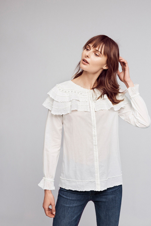 Farrah Embroidered Buttondown | Anthropologie (US)