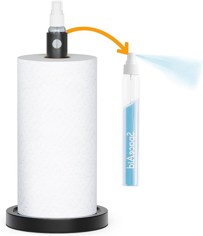 Amazon.com - SpaceAid 2 in 1 Paper Towel Holder with Spray Bottle, Countertop Paper Towels Holder... | Amazon (US)