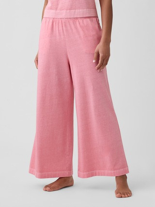 Heavyweight Pull-On Wide-Leg Crop Pants | Gap Factory