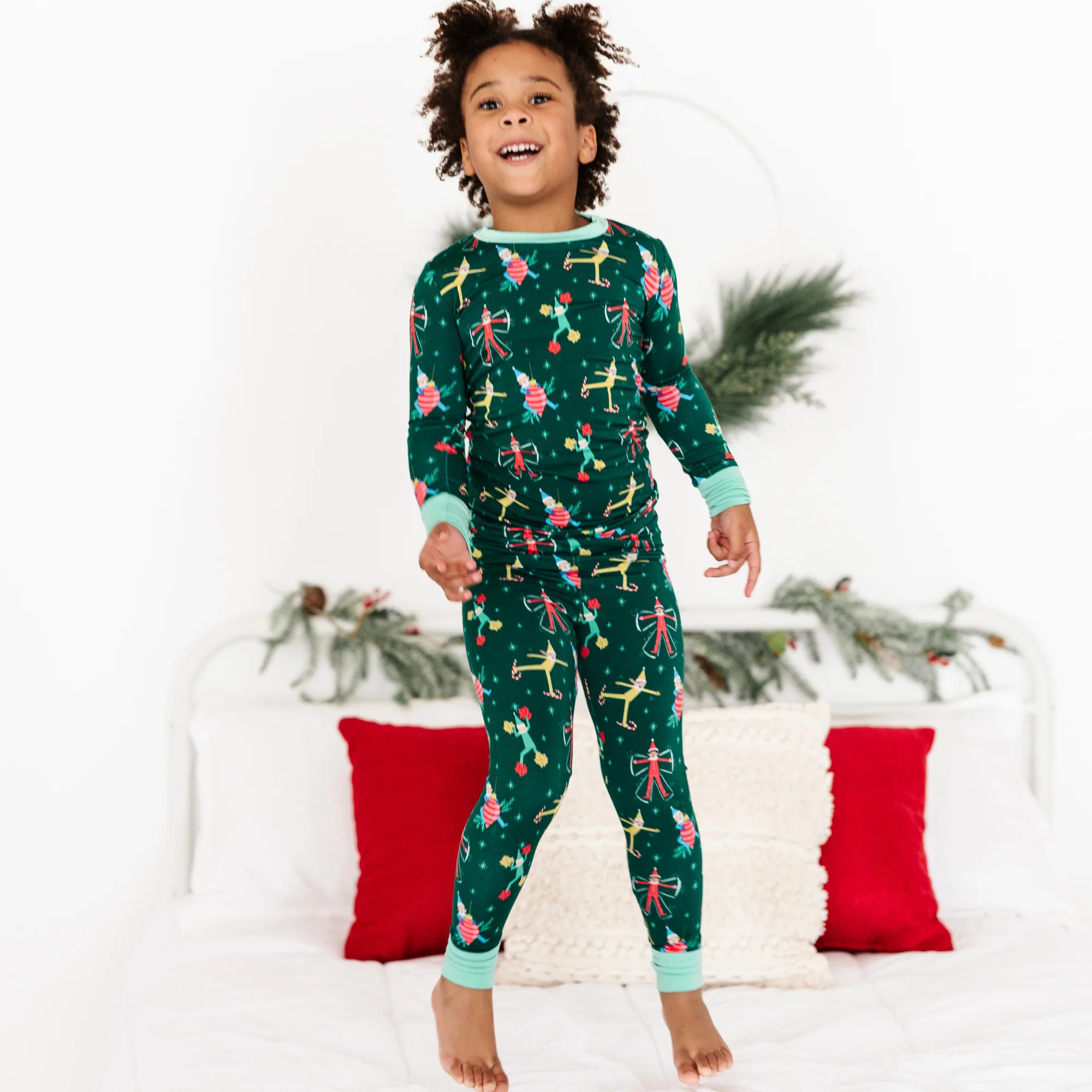 Elf Toddler/Kids Pajamas | Kiki + Lulu