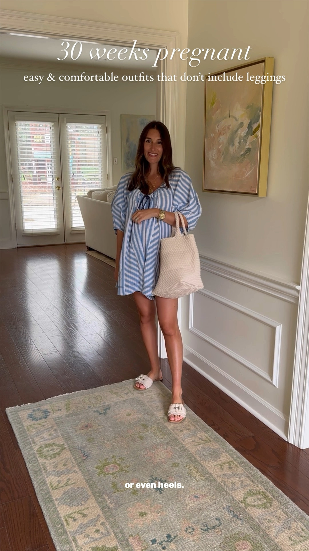 episode 7: easy comfortable outfits that don’t include leggings! 

I am 30 weeks pregnant and in the home stretch until this baby arrives! I’m looking for easy comfortable outfits that can be worn now and during postpartum. 

I love this flowy romper for the summer heat and the fact that it’s nursing friendly is a major bonus! 

It can be worn with sandals, sneakers, and even heels! I’m packing it for my trip to charleston tomorrow 👏🏻 

I’m in a size small 🩵 and have linked some other easy rompers below 👇🏻 

#LTKVideo #LTKbump #LTKbaby