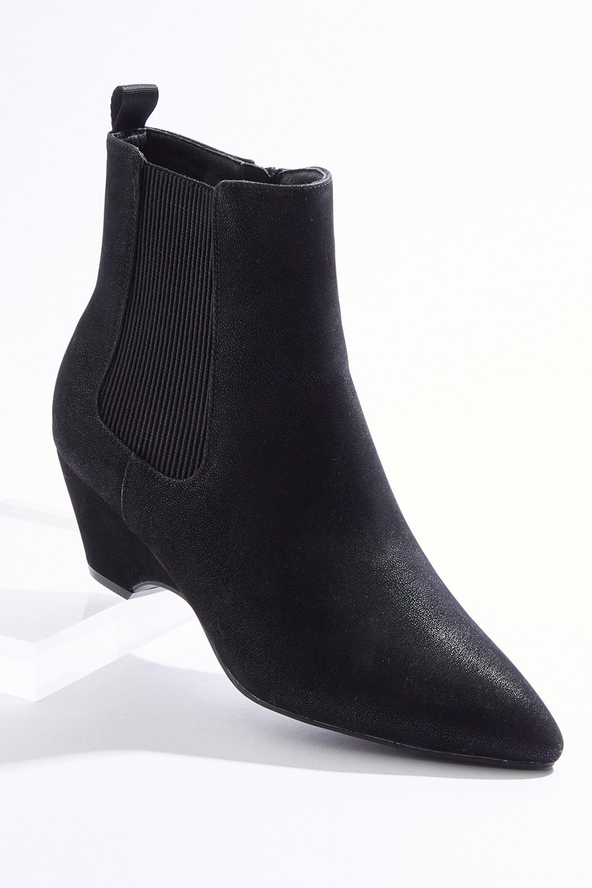 Side Gore Cone Heel Booties | Cato Fashions
