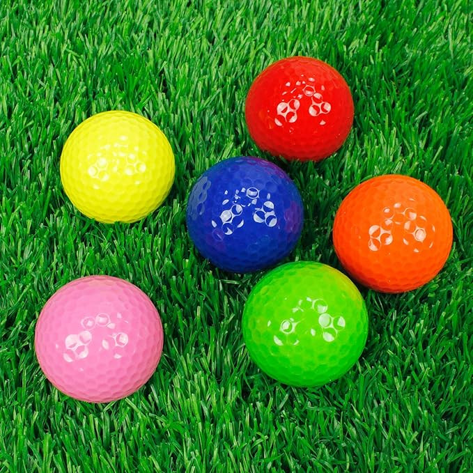 Colored Golf Balls for Kids,Mix Colored Mini Golf Balls for Indoor&Outdoor Short Game Office Pack... | Amazon (US)