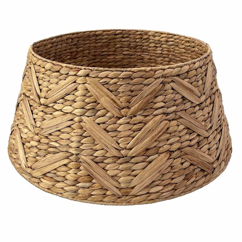 Water Hyacinth Tree Collar, 25", Natural, Wood, sold by At Home | At Home