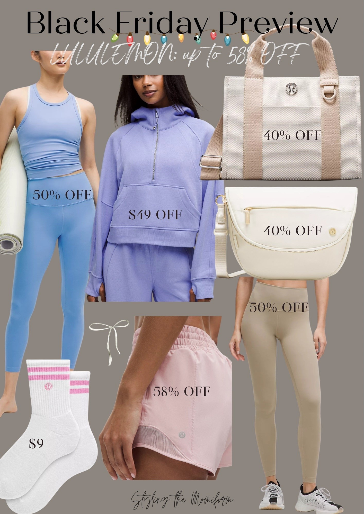 Lululemon kicking off the deals now
Up to 58% off!!!


#LTKSaleAlert #LTKFindsUnder50 #LTKGiftGuide