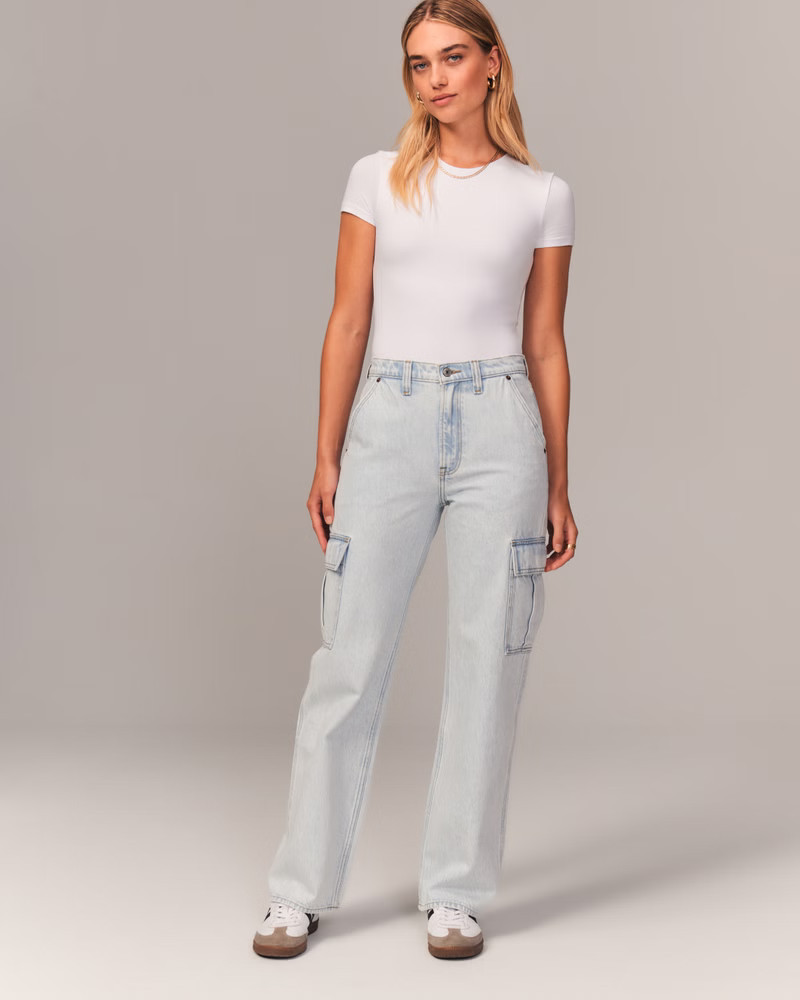 High Rise Loose Jean | Blue Jeans Outfit | Abercrombie Jeans Sale | Summer Outfits 2023 | Abercrombie & Fitch (US)