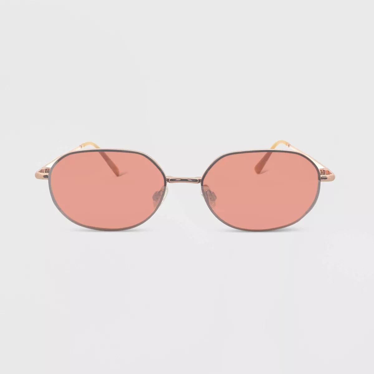 Women's Metal Oval Sunglasses - Wild Fable™ Rose Gold | Target