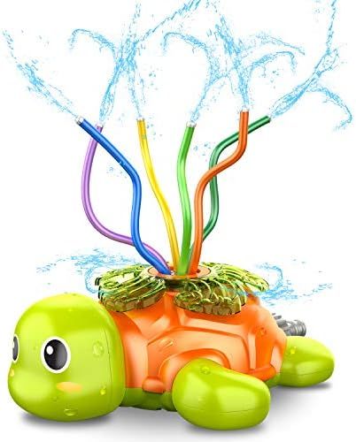 SAOCOOL Sprinkler for Kids Outdoor Play, Water Toys Spinning Turtle Sprinklers Outside Toys with ... | Amazon (US)